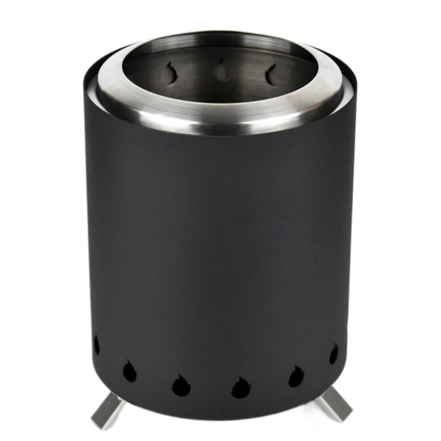 Black Outdoor Mini Fire Pit β Sleek Design, Stainless Steel Build, Compact & Powerful for Camping & Patio Use